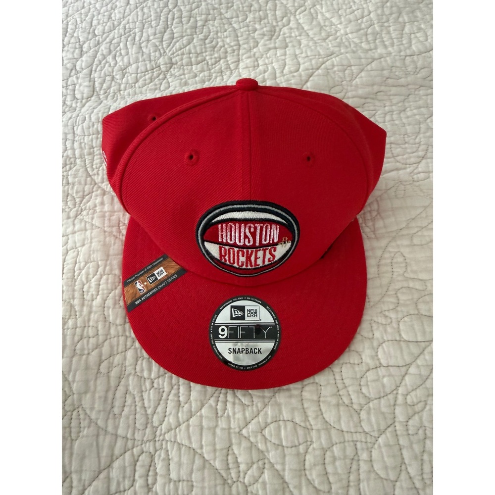 New Era Houston Rockets 9FIFTY Snapback NBA Authentic Draft Series Hat‎ Red NWT